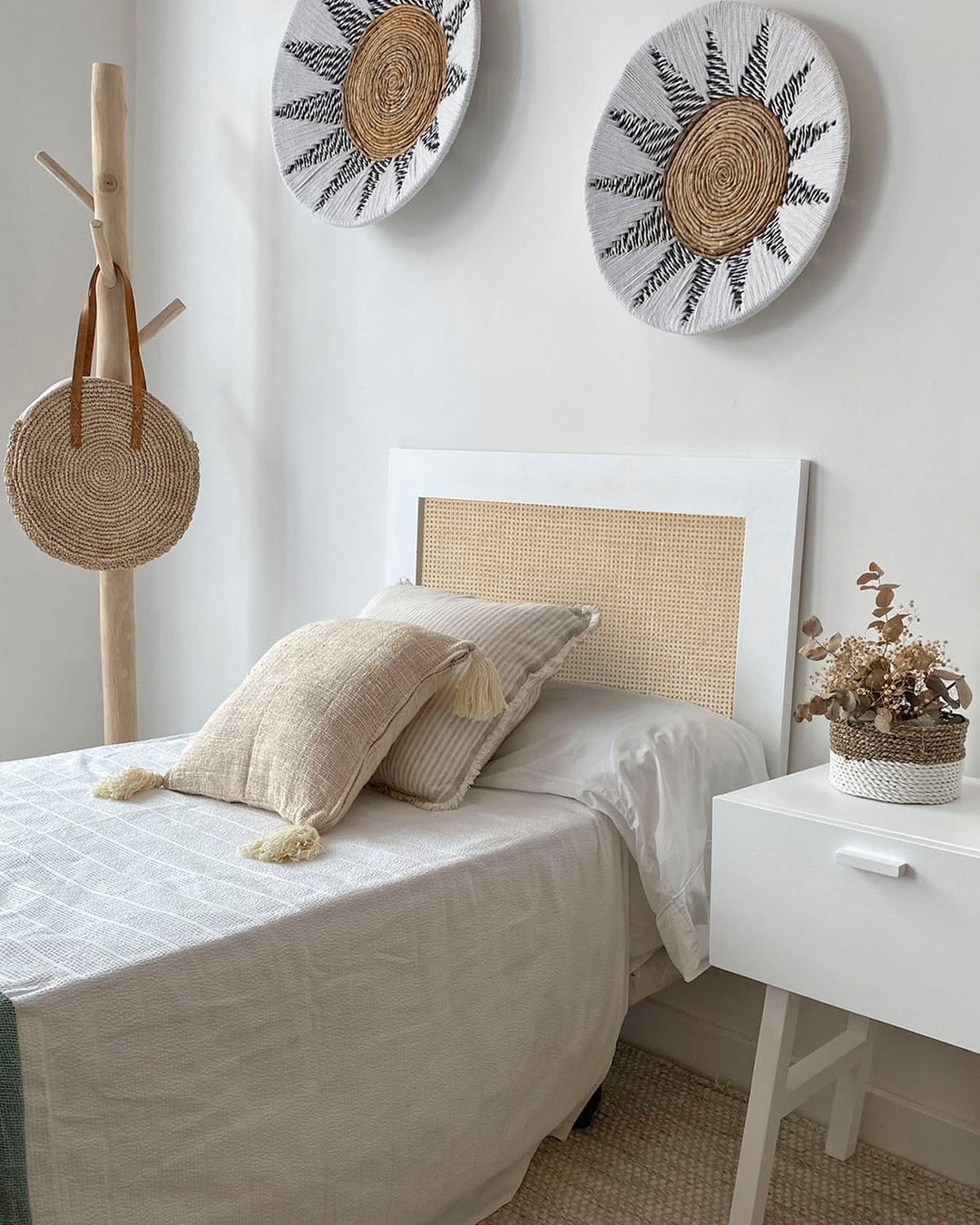 Madera Cojines Para Hacer Cabeceros Cabecero Atlas Ratán – NATYAL