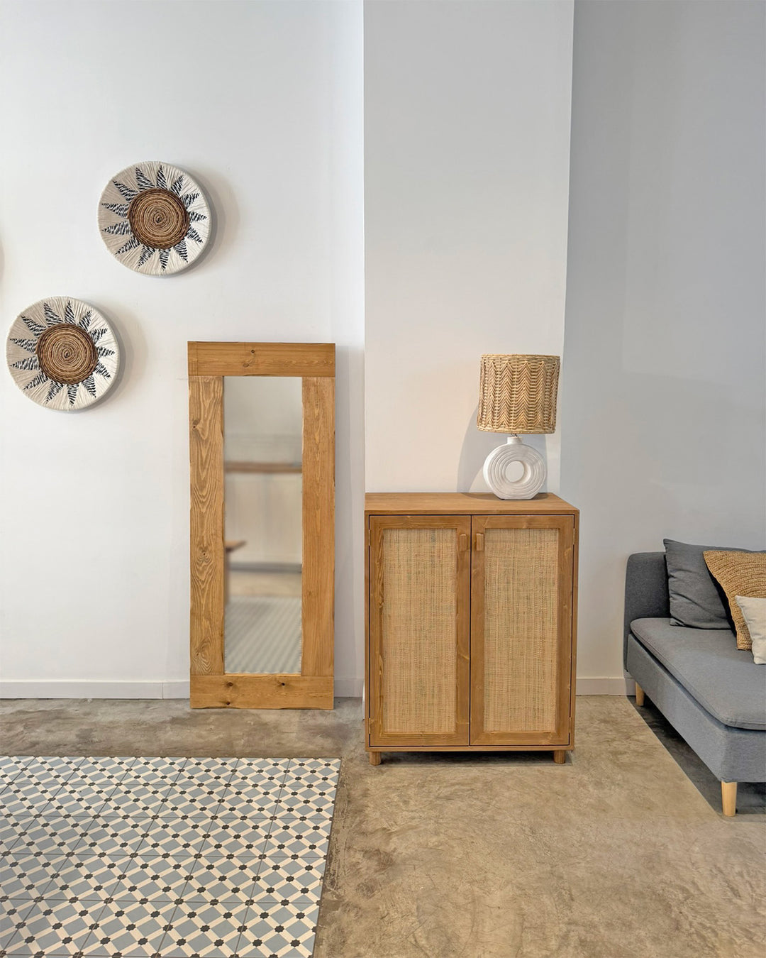 Mueble Aparador Atlas Rafia natural