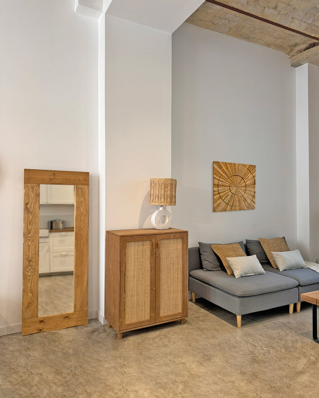 Mueble Aparador Atlas Rafia natural