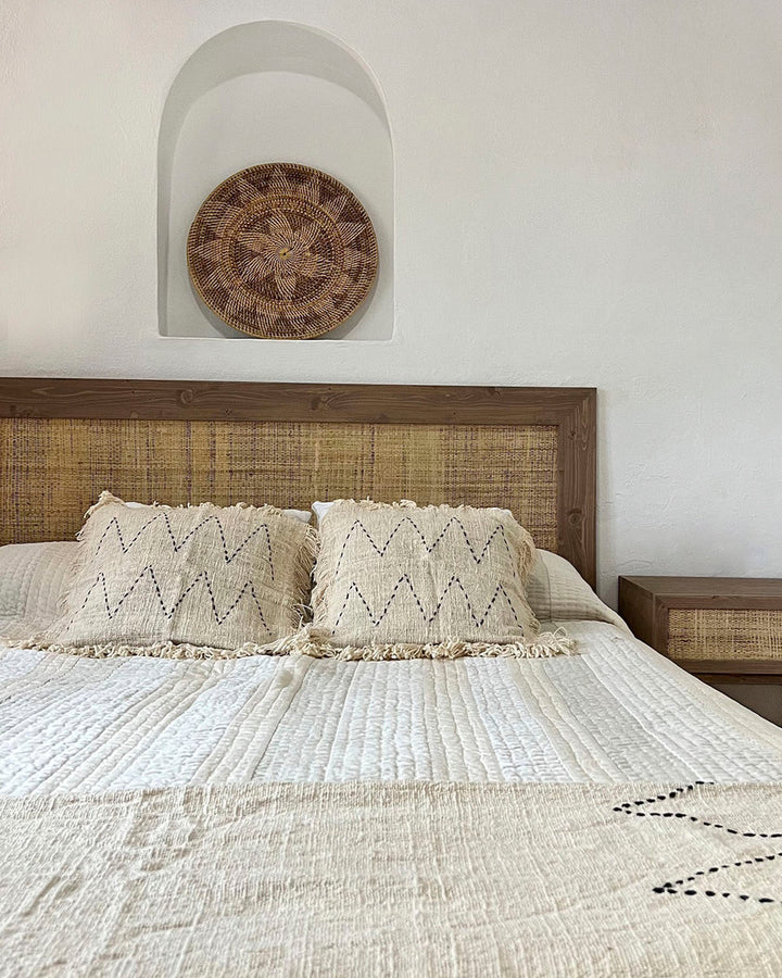 Tête de lit Atlas Rafia marrón