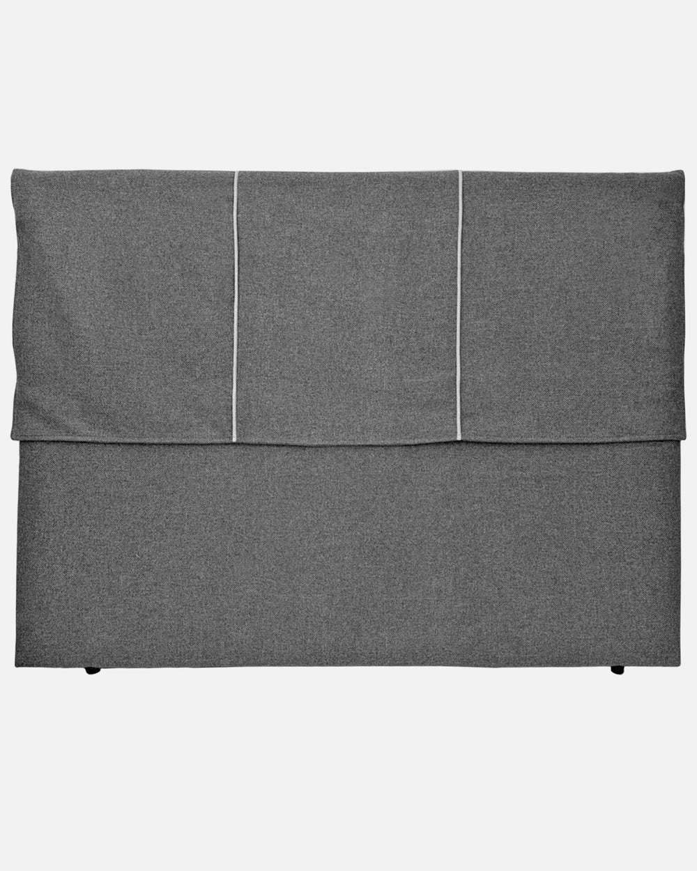 Cabecero de cama tapizado desenfundable gris marengo, cabezal artesanal estilo moderno minimalista dormitorio