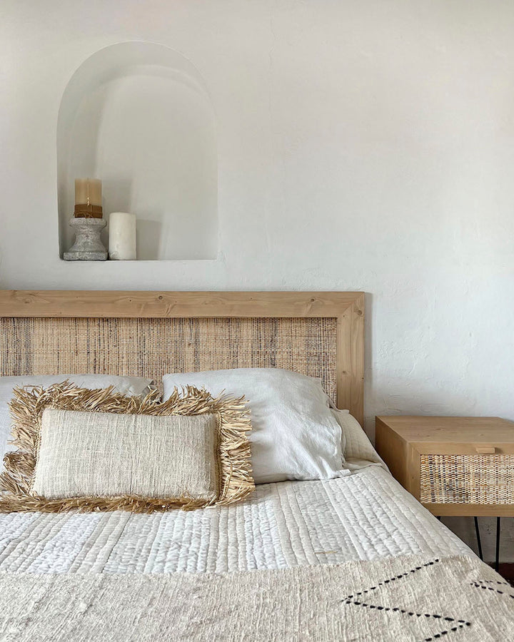 Tête de lit Atlas Rafia marrón