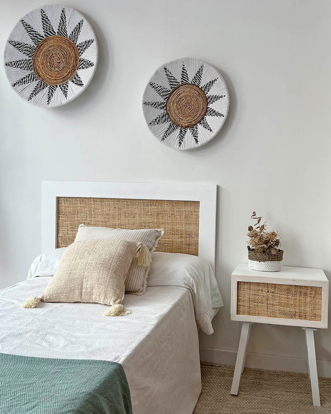 Tête de lit Atlas Rafia marrón