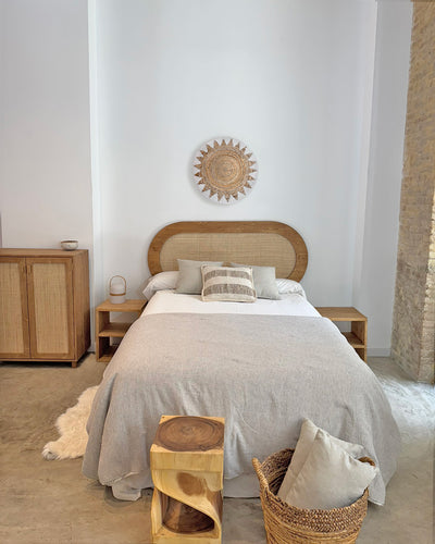 Cabecero Nubia Rafia natural