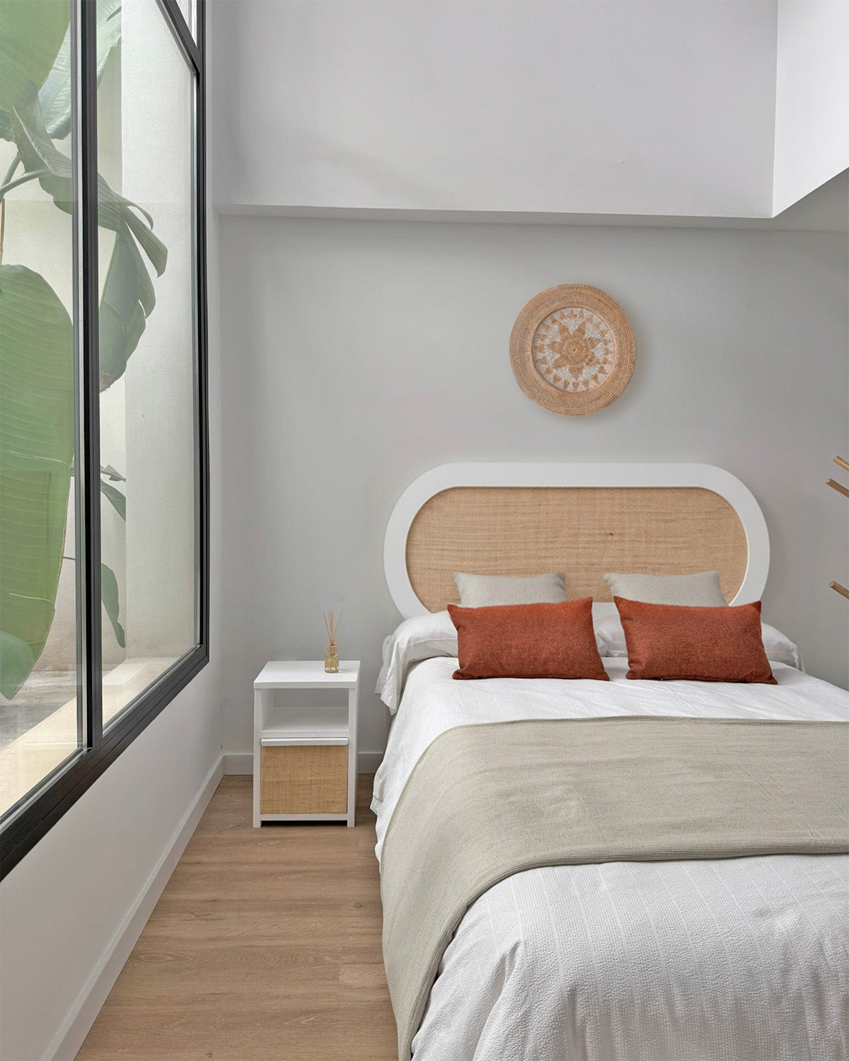 Cabecero Nubia Rafia natural