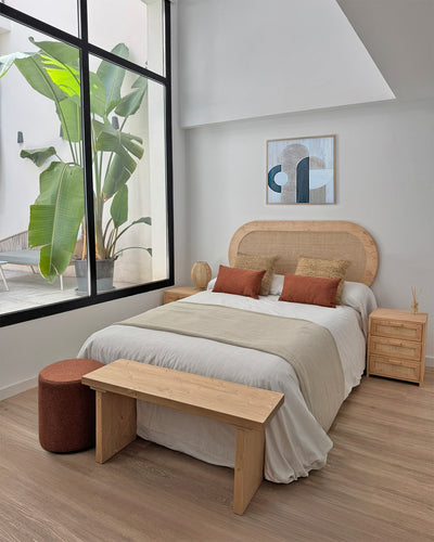 Cabecero Nubia Rafia natural