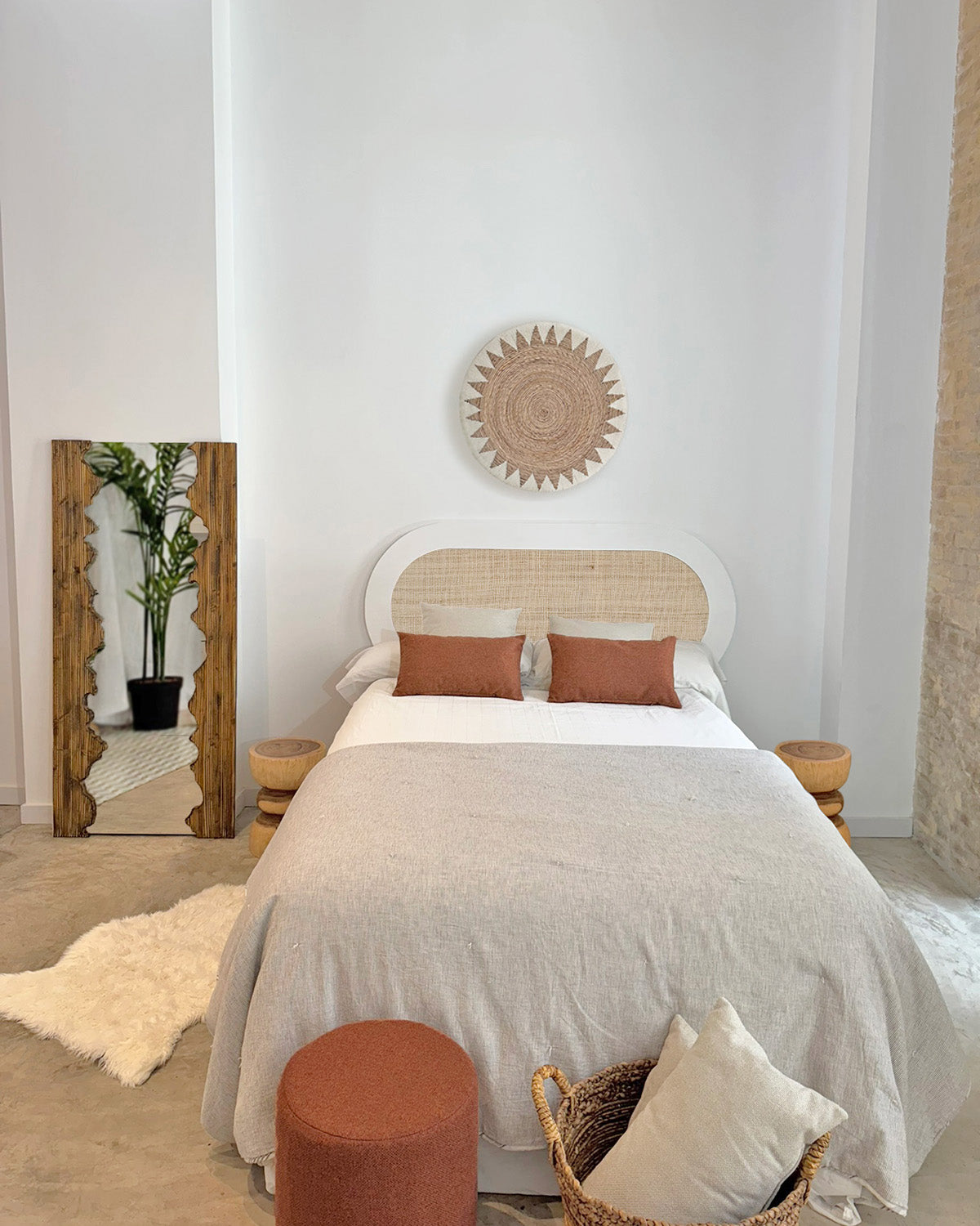 Cabecero Nubia Rafia natural