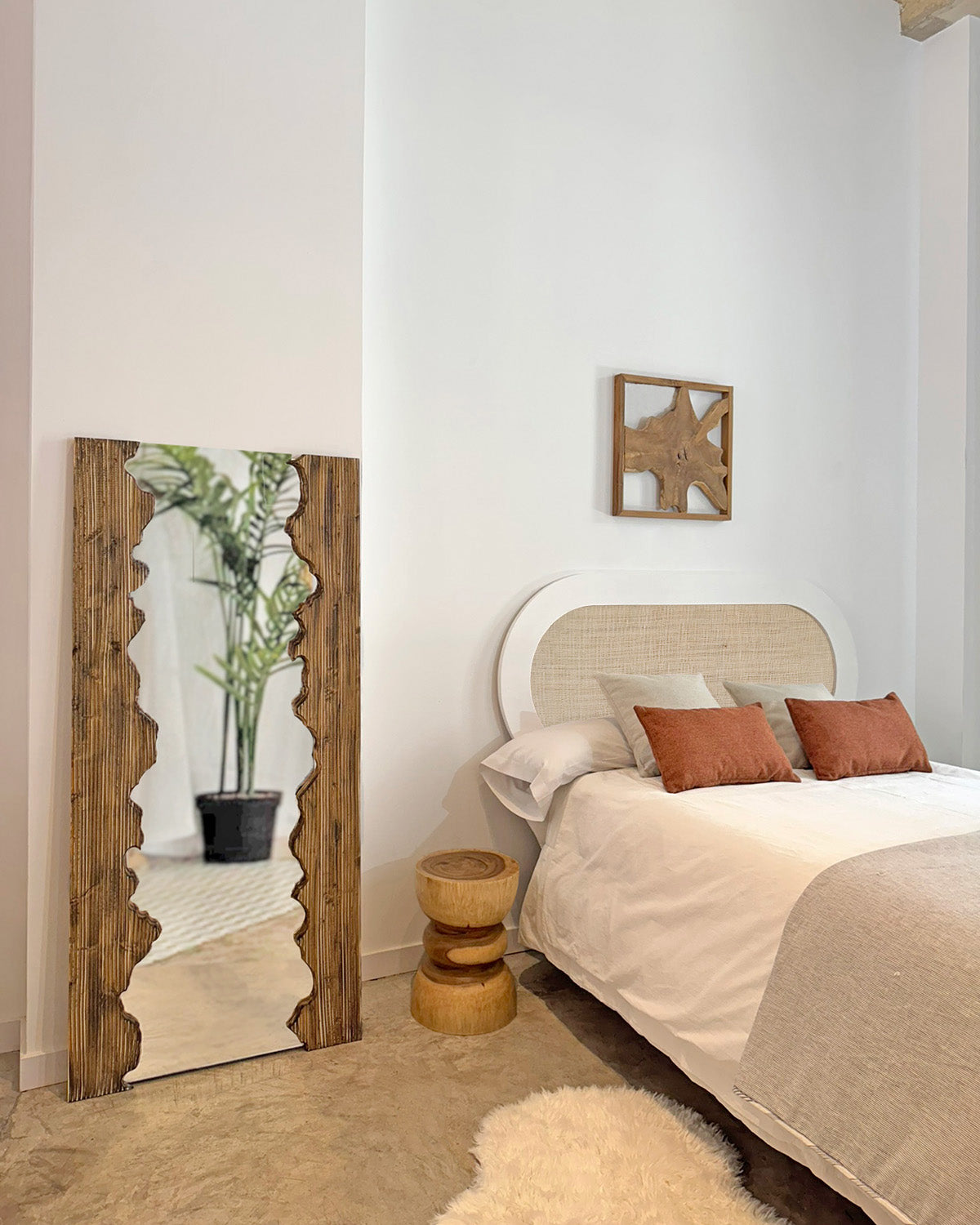 Cabecero Nubia Rafia natural