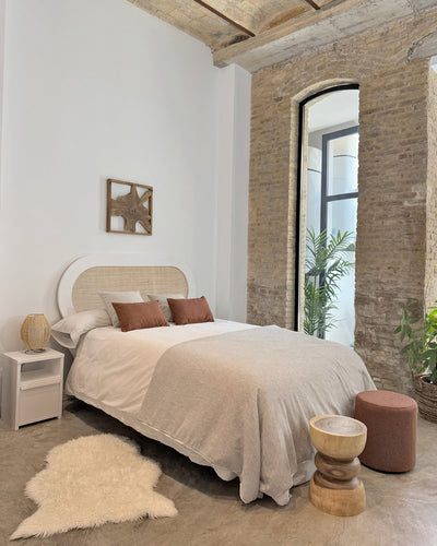 Cabecero Nubia Rafia natural