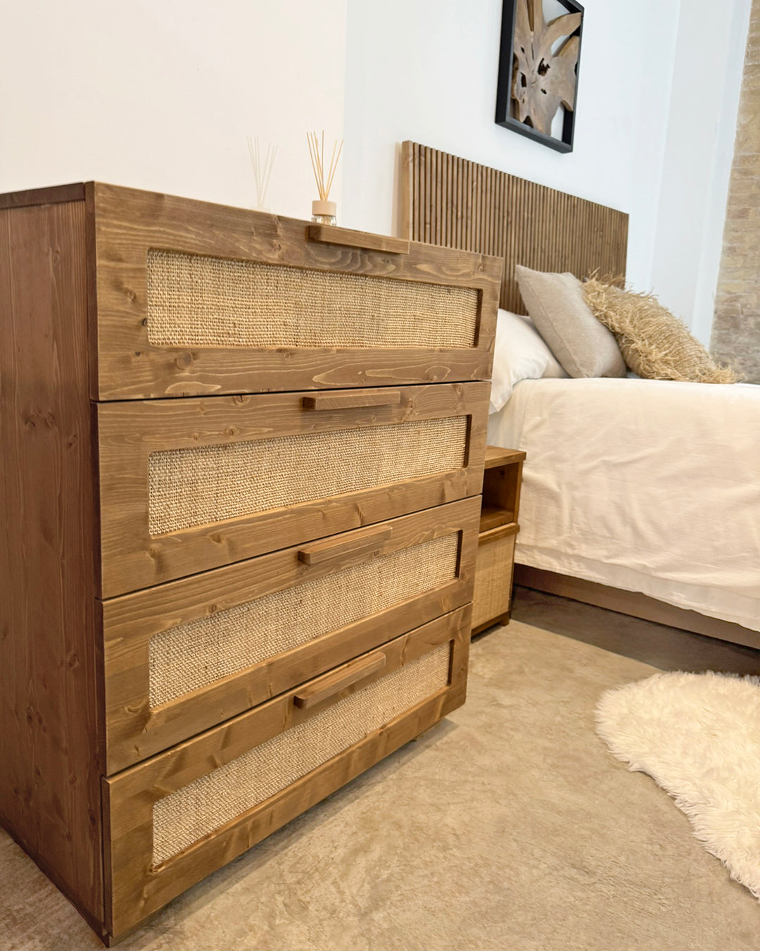 Cómoda Atlas Rafia natural