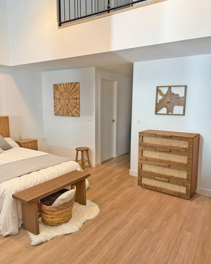 Cómoda Atlas Rafia natural