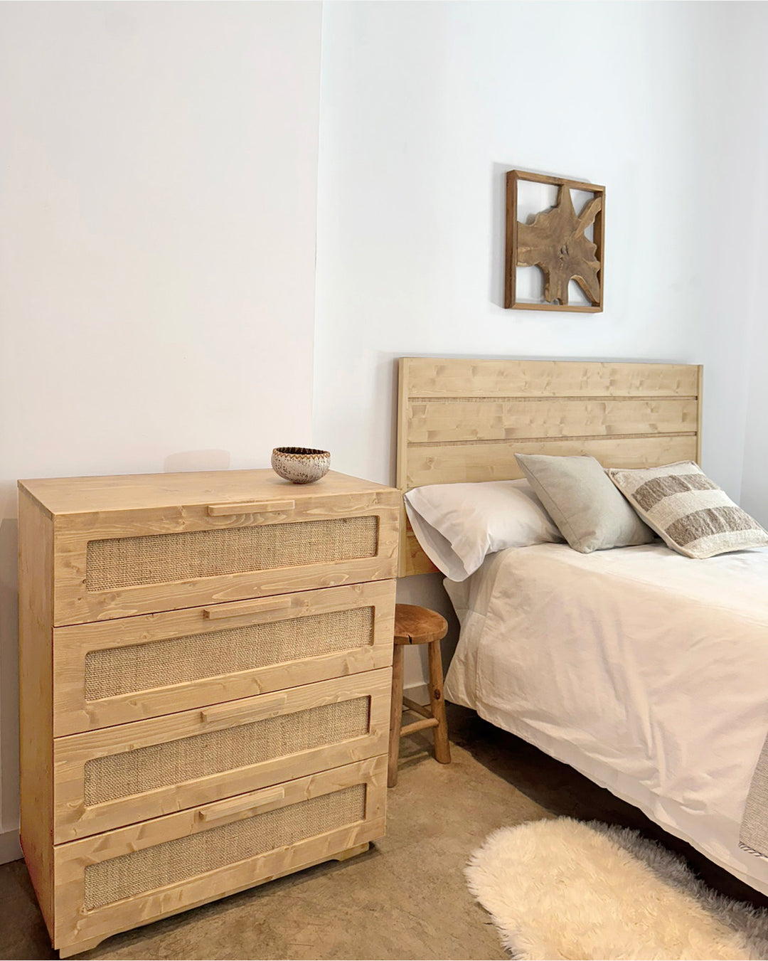 Atlas Chest of Drawers Natural Raffia