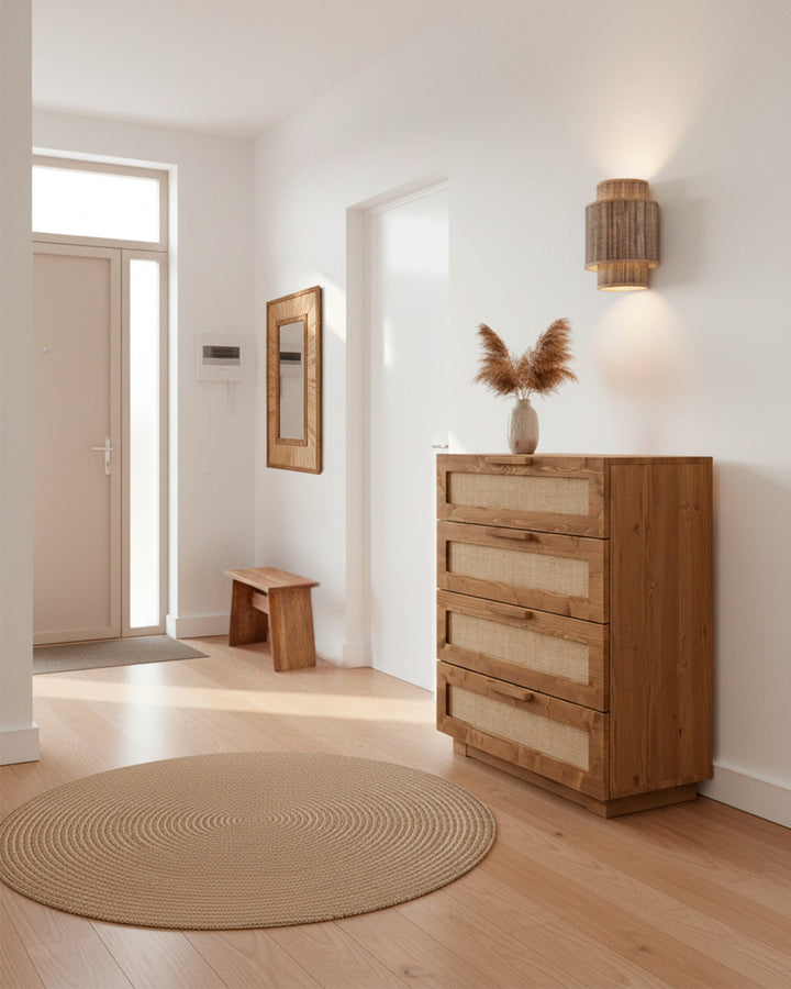 Cómoda Atlas Rafia natural