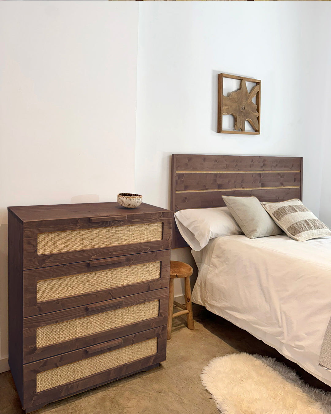 Atlas Chest of Drawers Natural Raffia