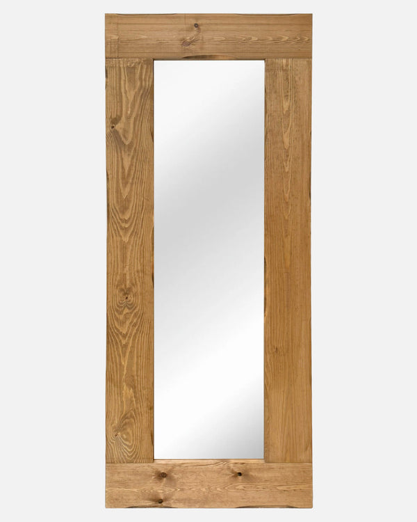 Espejo Orisa de madera maciza cuerpo entero
