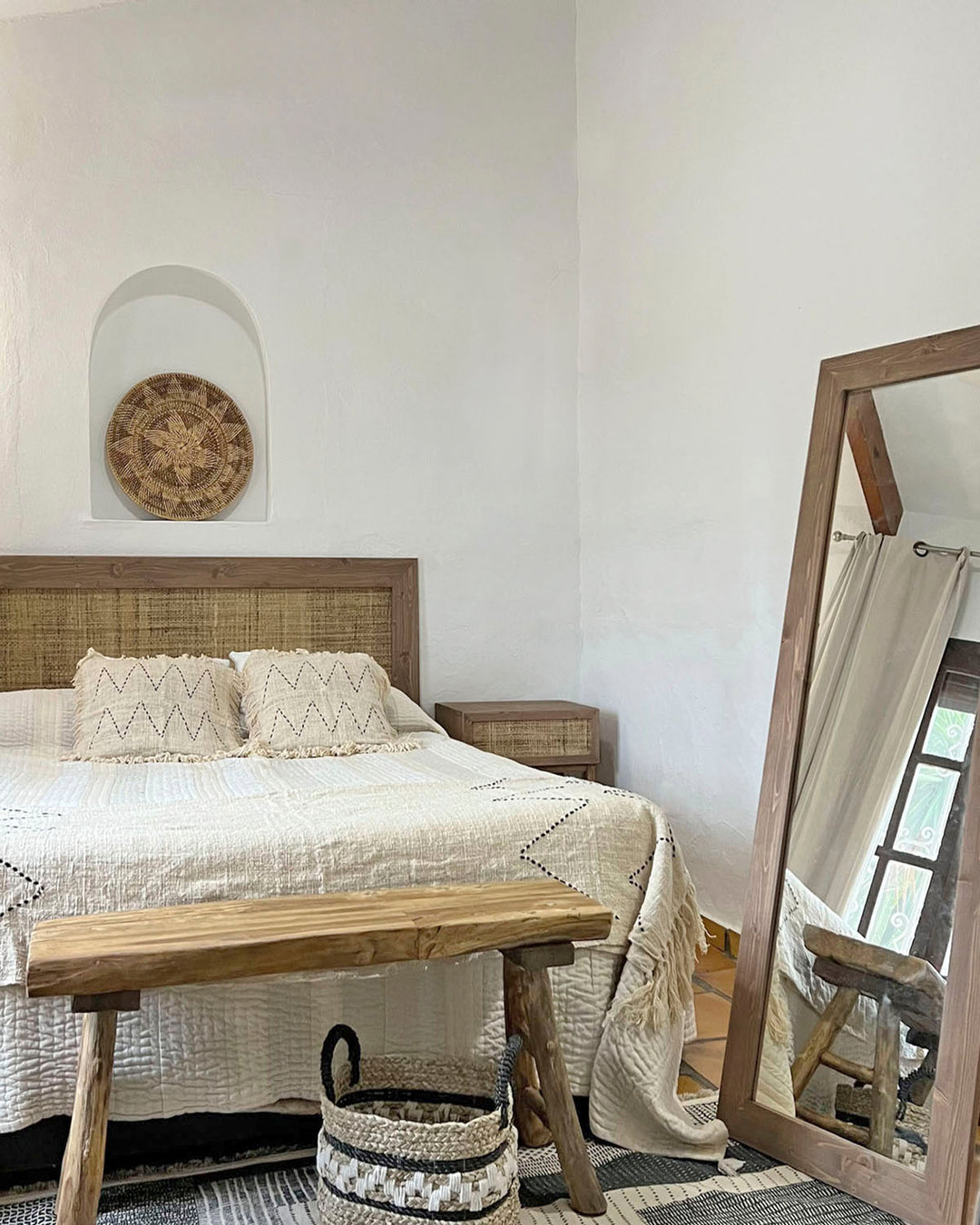 Housse de coussin à franges Bali