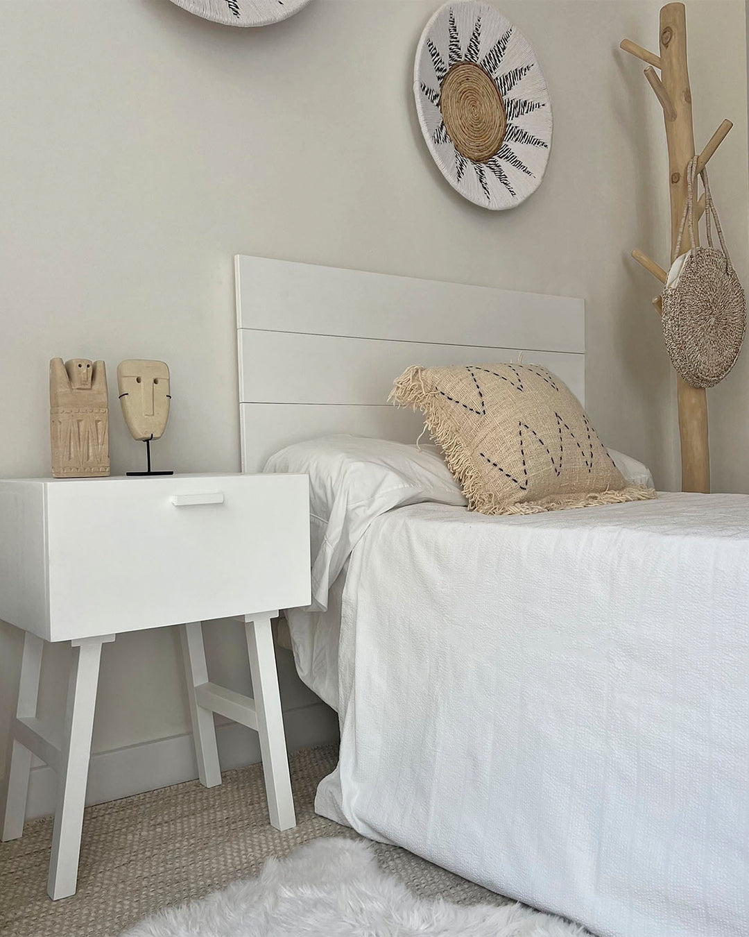 Housse de coussin à franges Bali