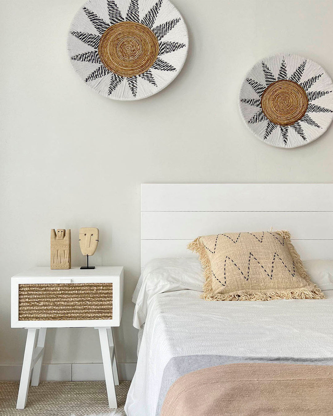 Housse de coussin à franges Bali