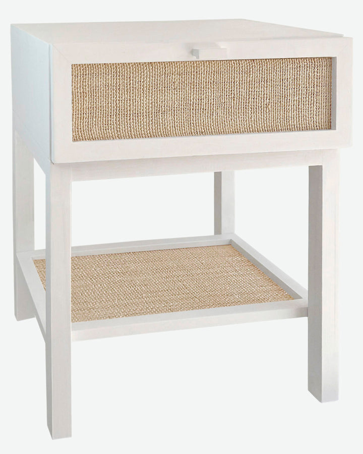 Mesita de noche Natay Rafia natural