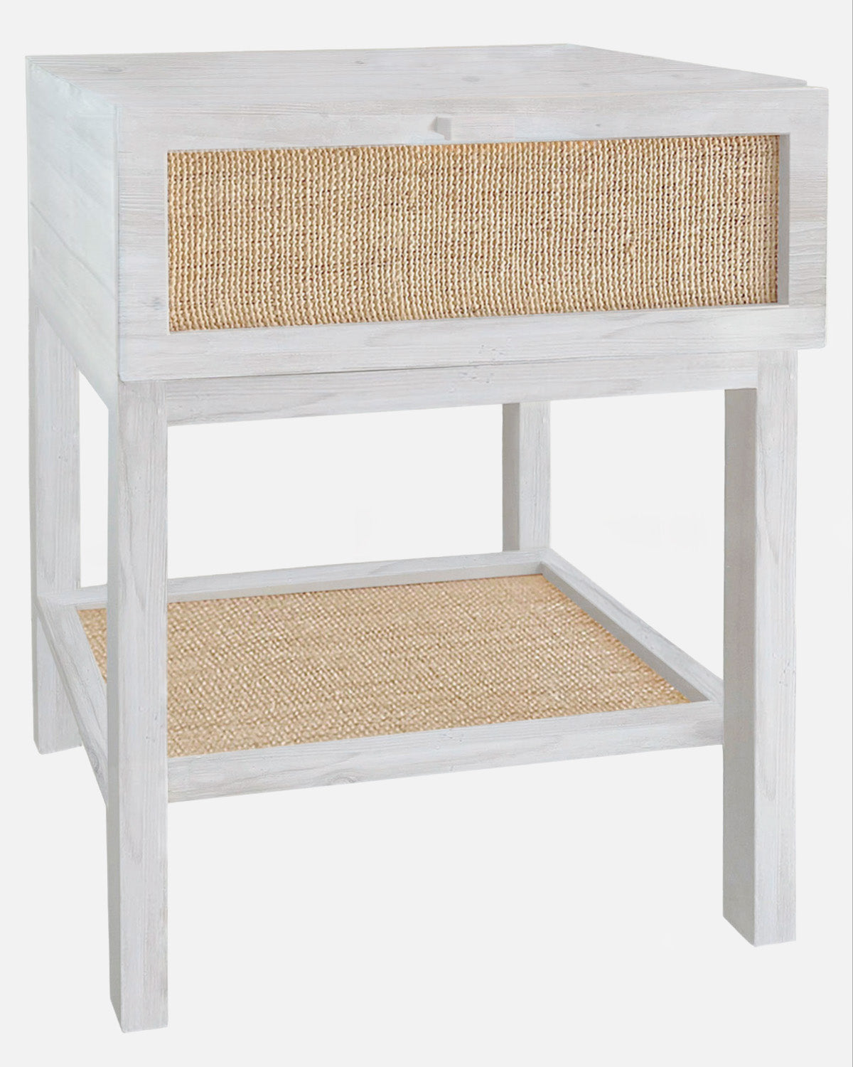 Mesita de noche Natay Rafia natural