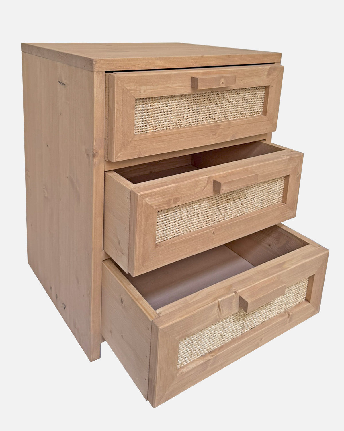 Mesita de noche Raf 3 cajones