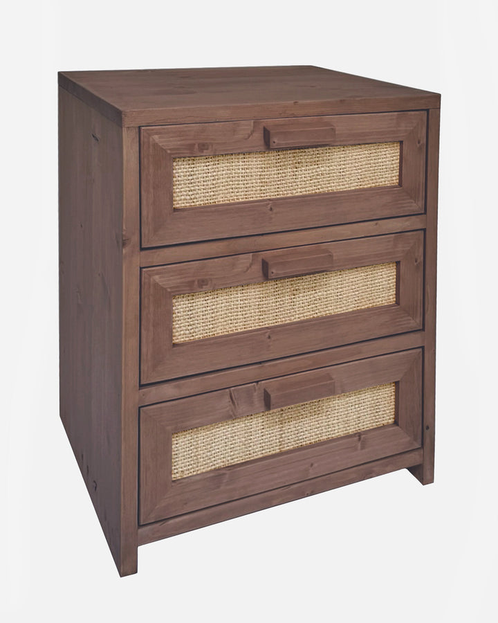 Raf 3 drawer bedside table