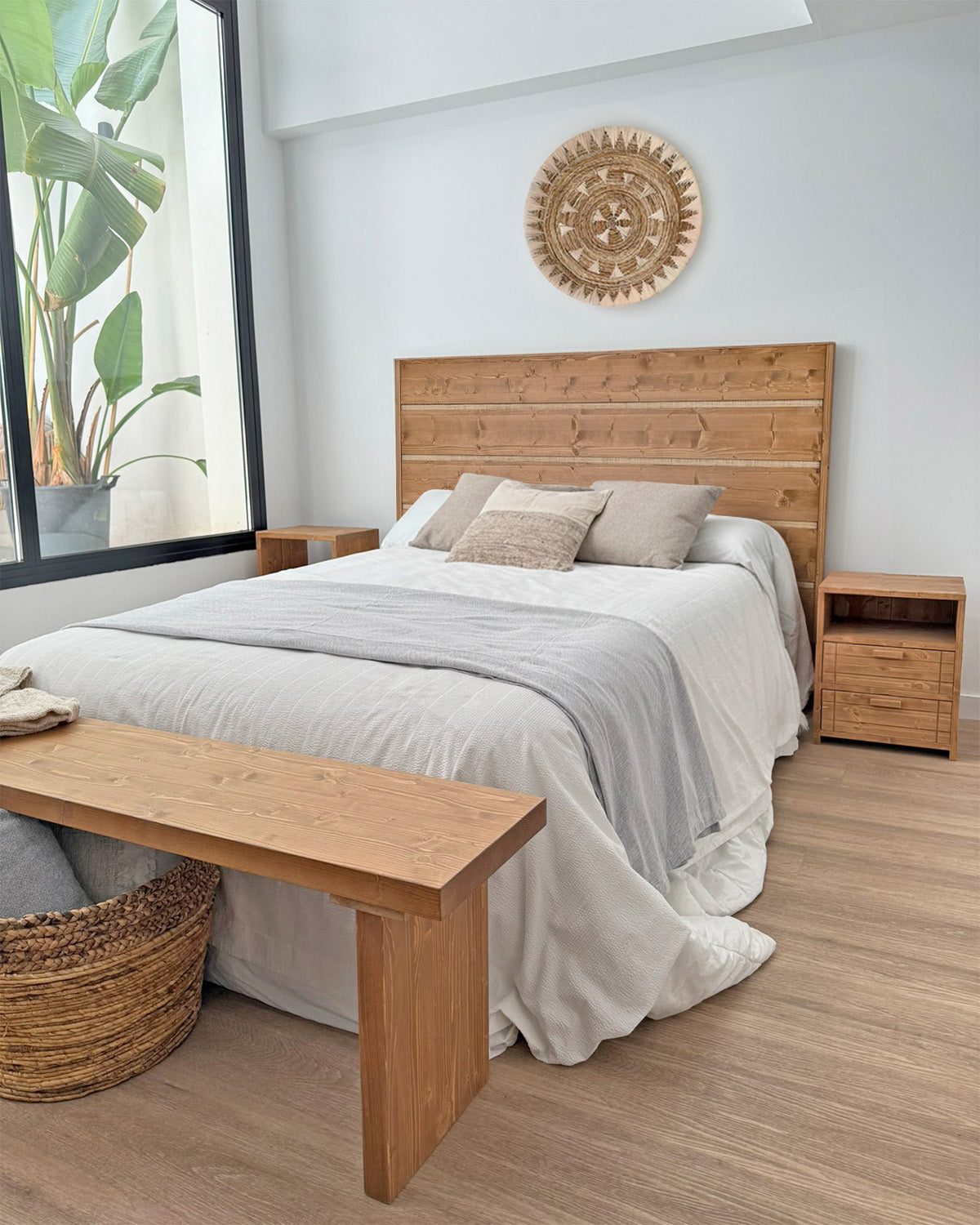 Mesita de noche Woody 2 cajones