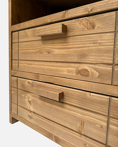 Mesita de noche Woody 2 cajones