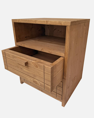 Mesita de noche Woody 2 cajones