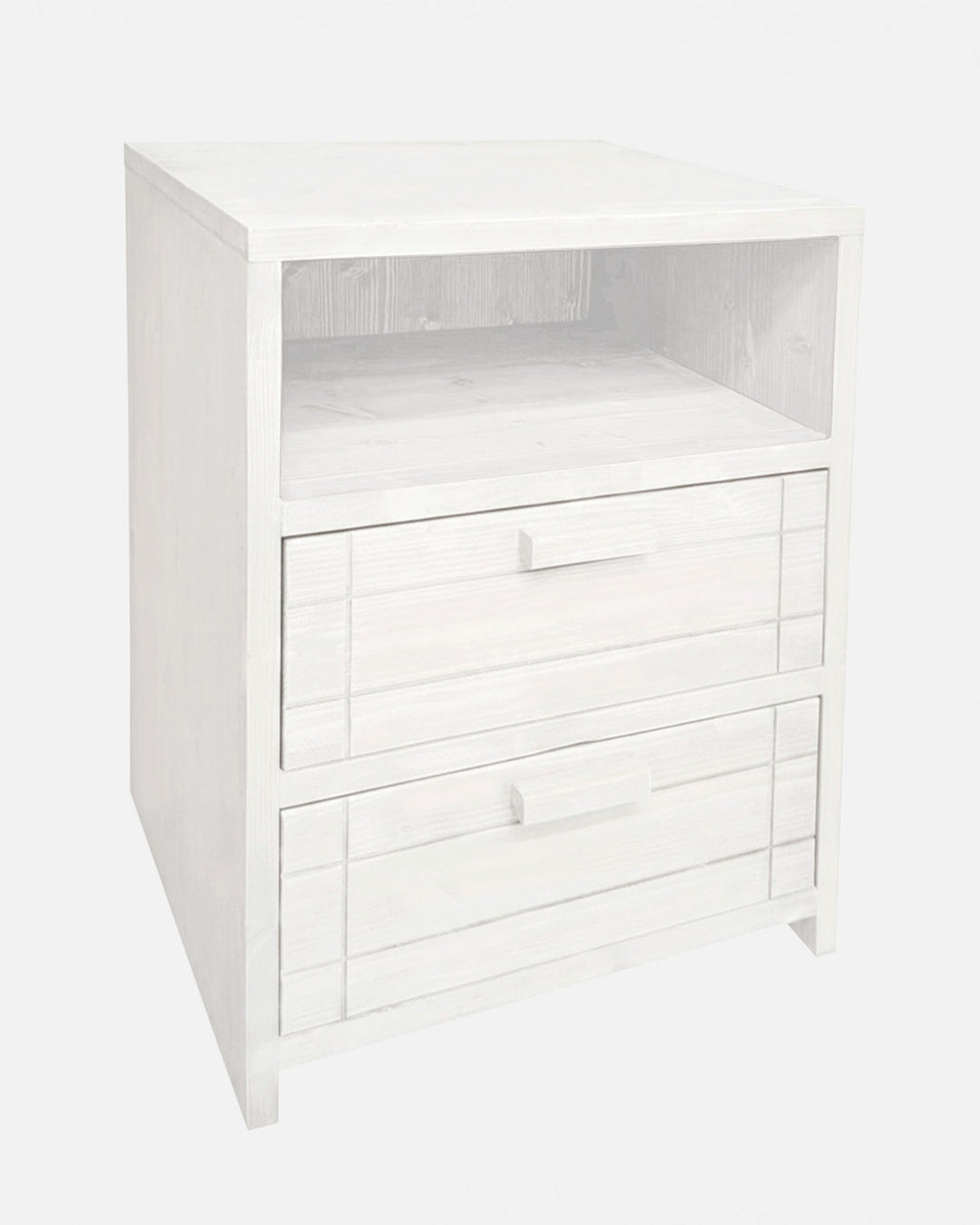 Woody bedside table with 2 drawers