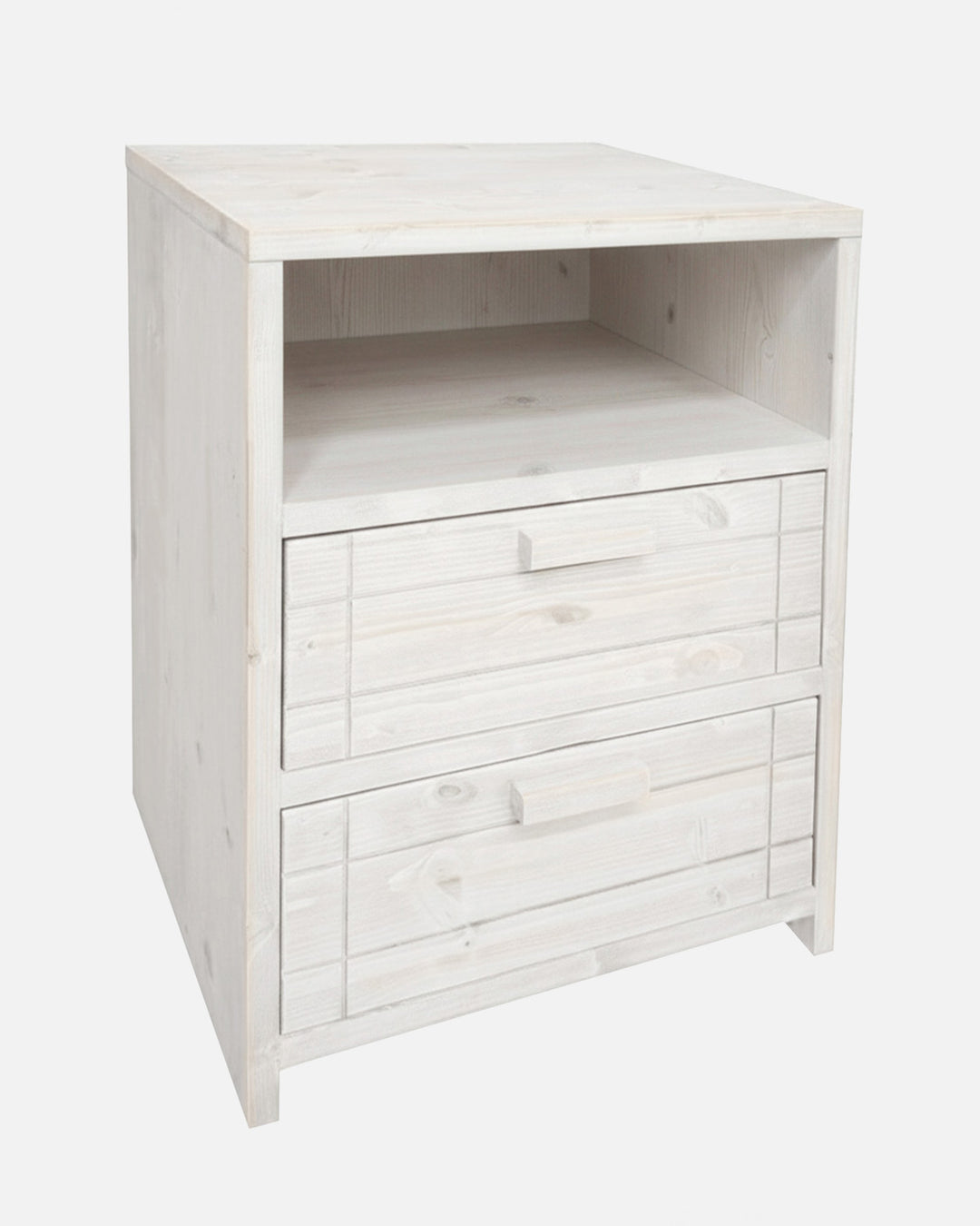 Woody bedside table with 2 drawers