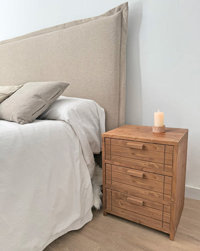 Mesita de noche Woody 3 cajones