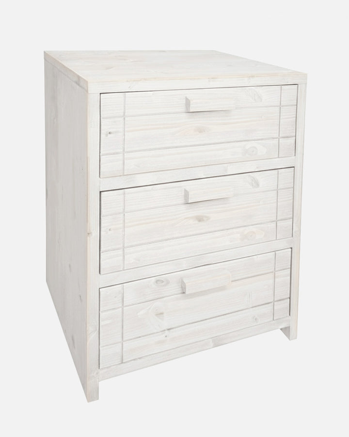 Woody 3 drawers bedside table