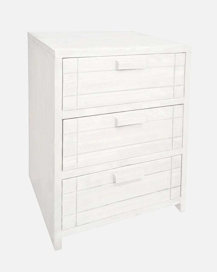 Woody 3 drawers bedside table