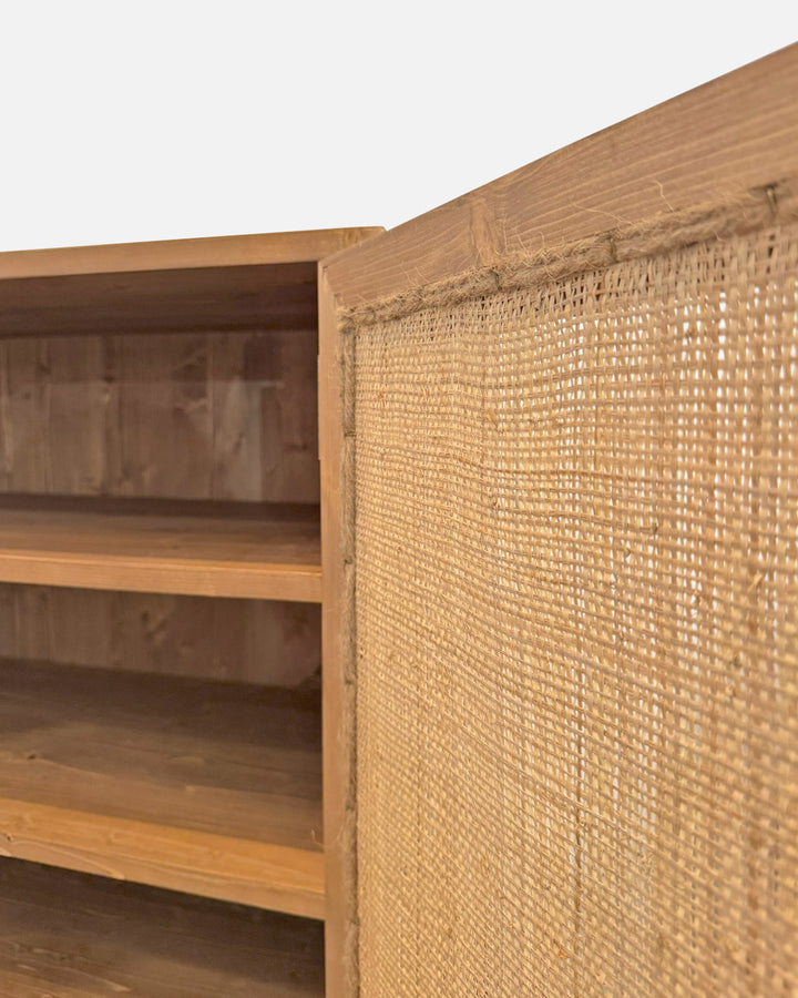 Atlas Shoe Cabinet Natural Raffia