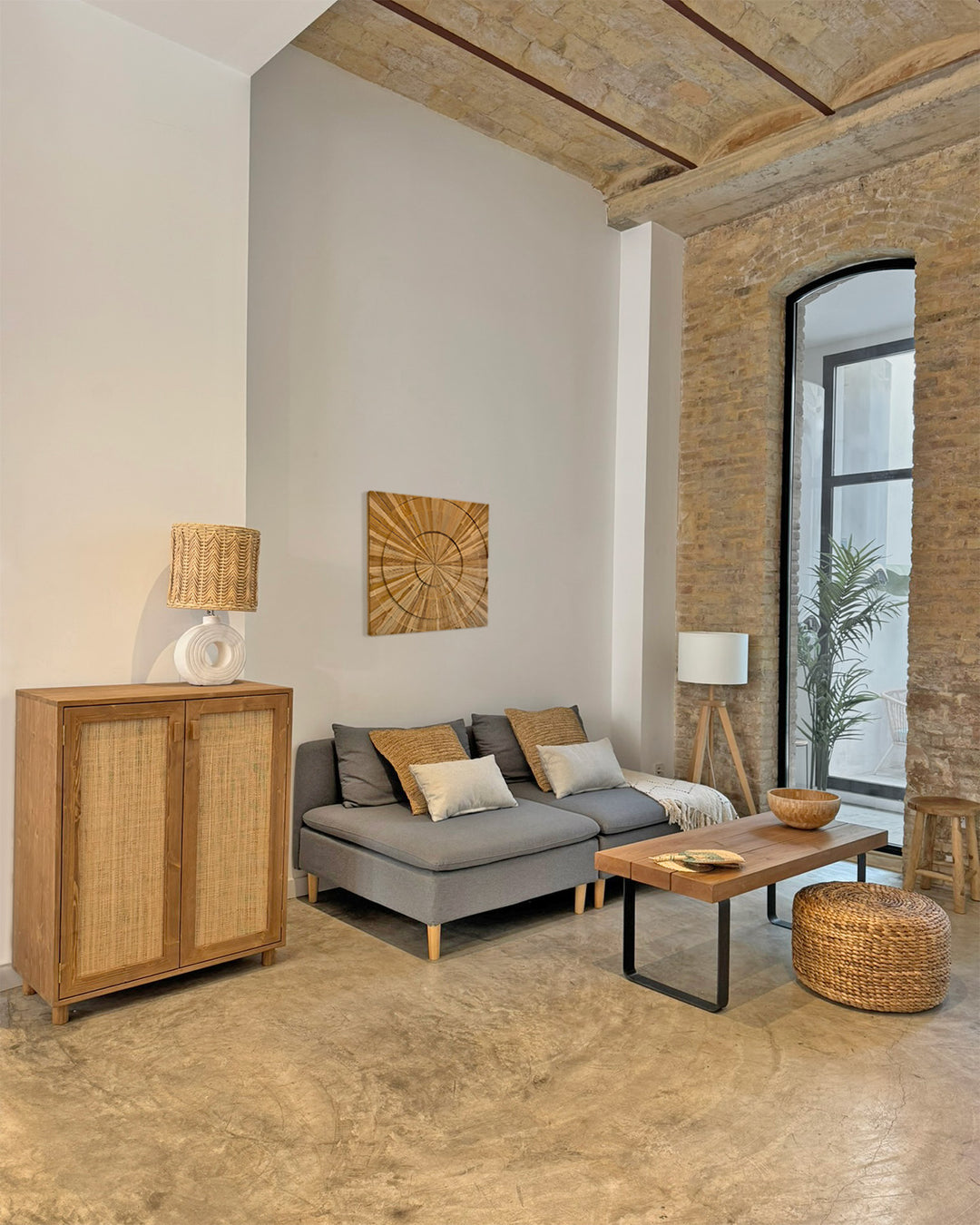 Atlas Shoe Cabinet Natural Raffia